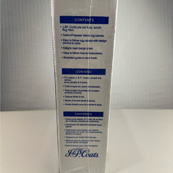 J & P Coats American Flag (Motif) Latch Hook Wall Hanging Kit 12 X 12 NIB Sealed - Picture 3 of 4